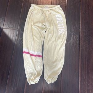 Spiritual Gangster Yellow Sweatpants, size large